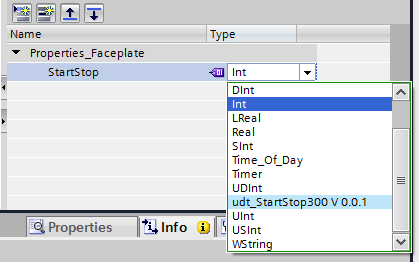 Creating a new datatype to udtStartStop with a different name (udt_StartStop300) helped.