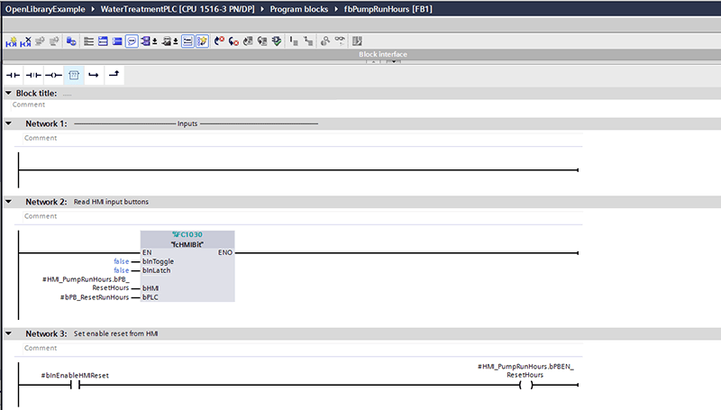 Writing function block logic