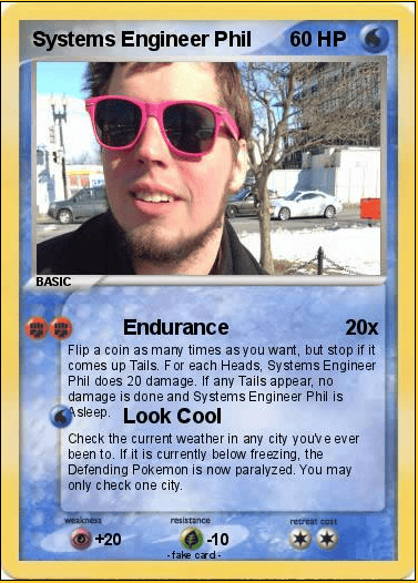 Systems Engineer Phil Pokemon Card