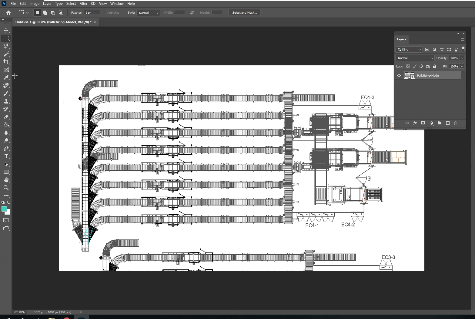 Use the Magic Wand tool to select the parts of the drawing to be animated