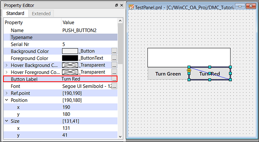 modifying label