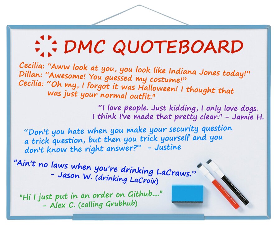 DMC's best quotes from Nov 2019