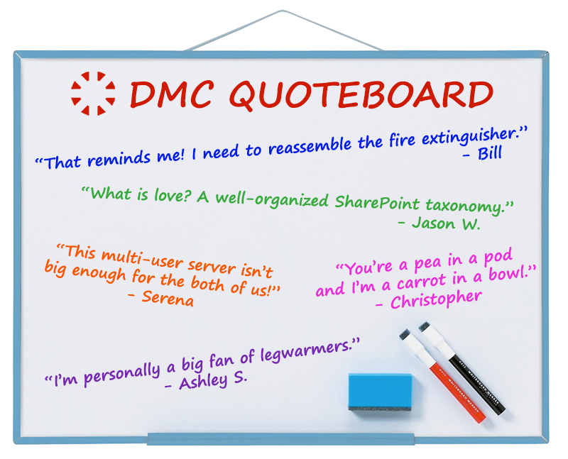 Image of DMC's employee quotes for August 2017