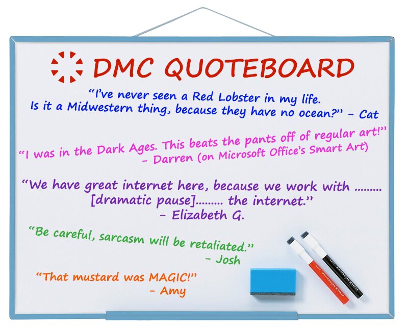 DMC's funniest quotes from October 2018