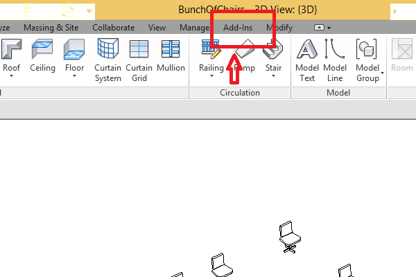 Add-ins menu in Revit