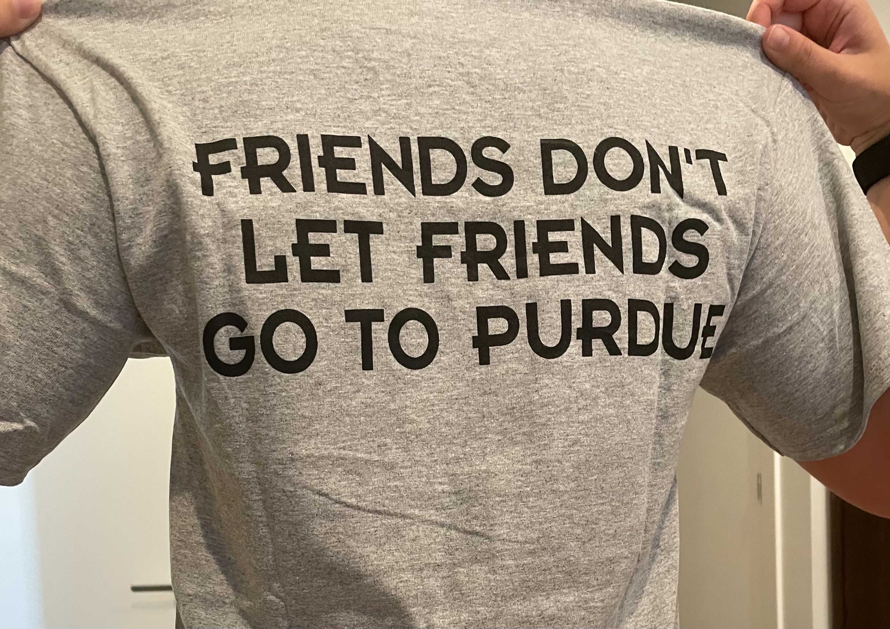 Rose Hulman and Purdue University shirts