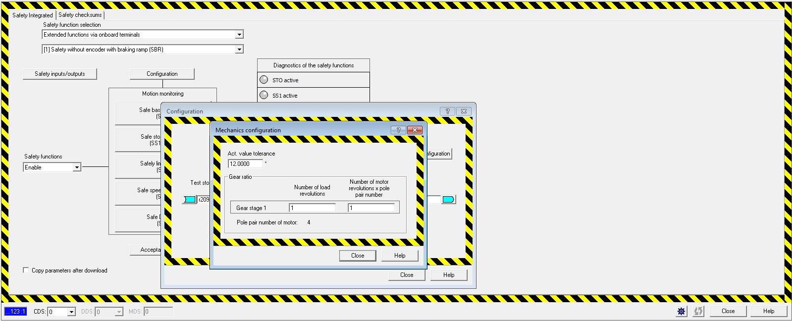 safely limited speed calculation