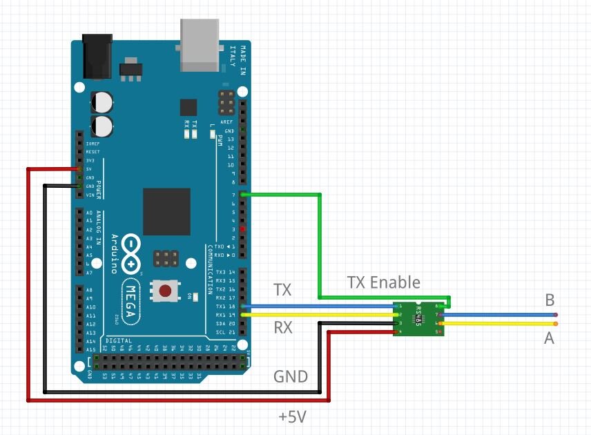 Rs485 ардуино схема