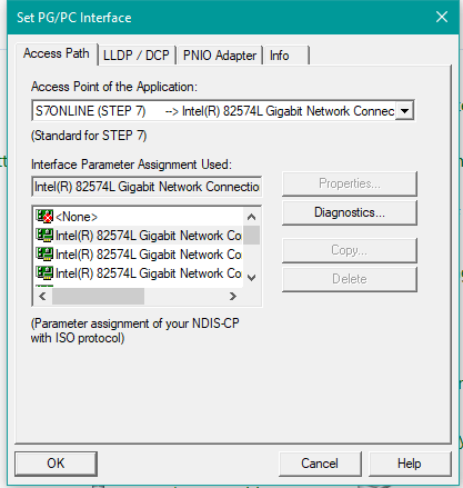 Set PG/PC Interface tool