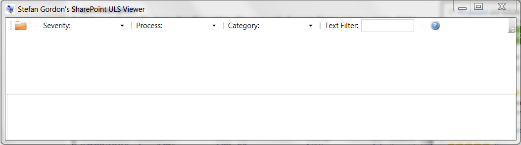 Stefan Gordon's SharePoint ULS Viewer