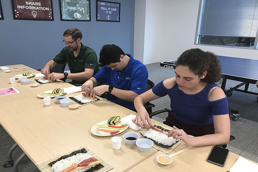 Sushi Making DMC Houston Team