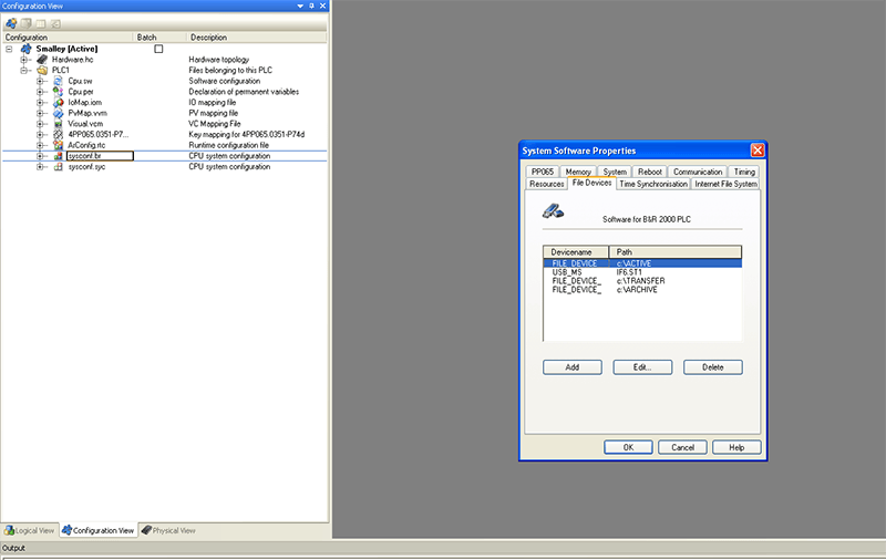 Set up a location to send files and data on a Flash or USB.