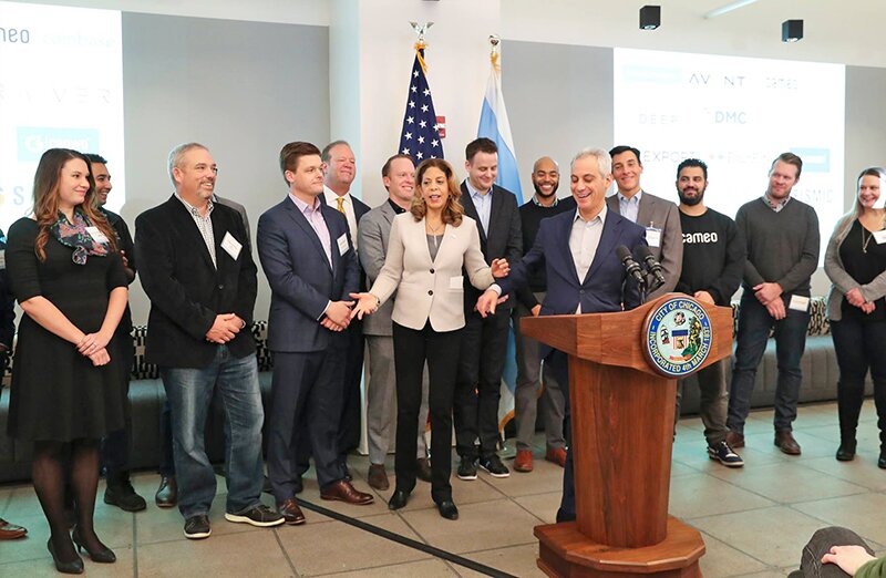 DMC was recognized by Mayor Emanuel at Tech Day in Chicago