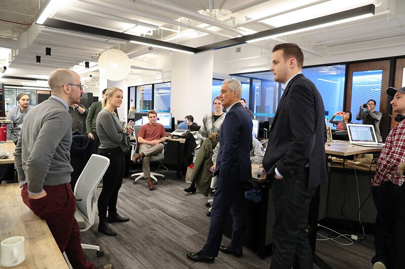 Rahm Emanuel at Tech Day 2018