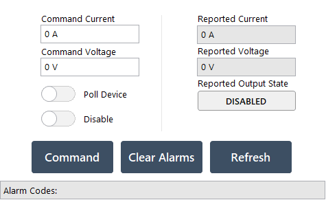 The _Power Supply.lvclass’s Interface