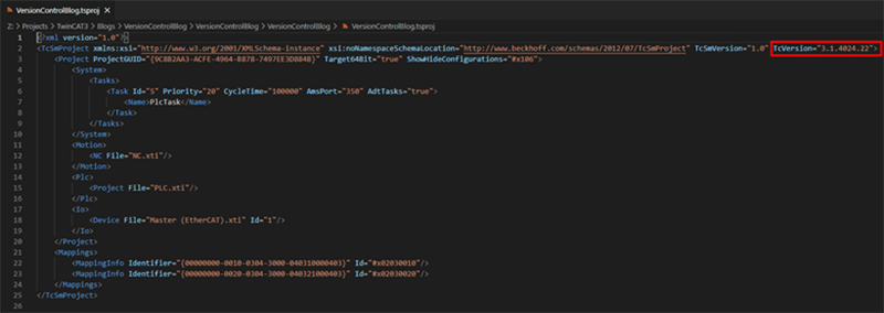 Version control and multi user development with Twincat 3