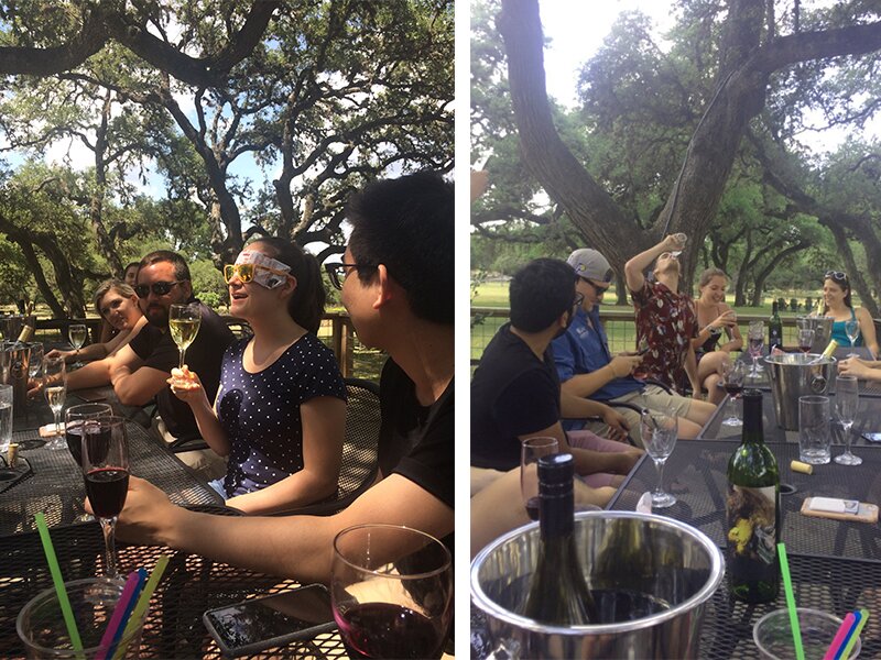 Wine tasting at the Houston YOE 2018