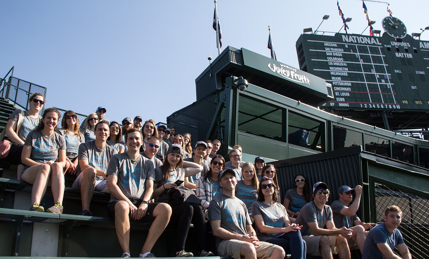 DMC in the bleachers at Wrigley Field