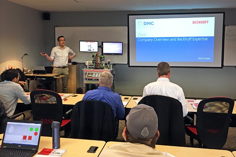 DMC Project Director Matt Puskala presents at the Beckhoff IoT Seminar