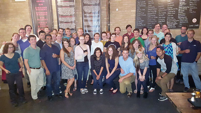 DMC celebrated the arrival of new employees at Chicago Distilling