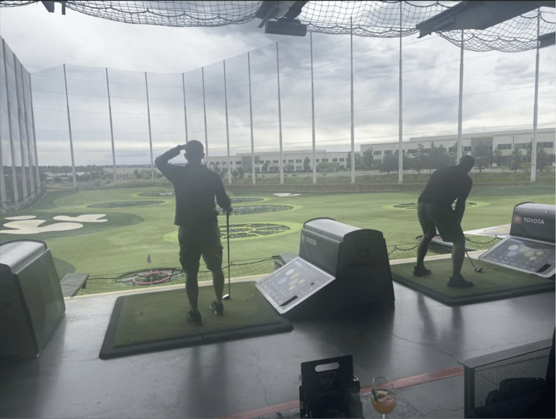 Denver scored a hole-in-one Top Golf