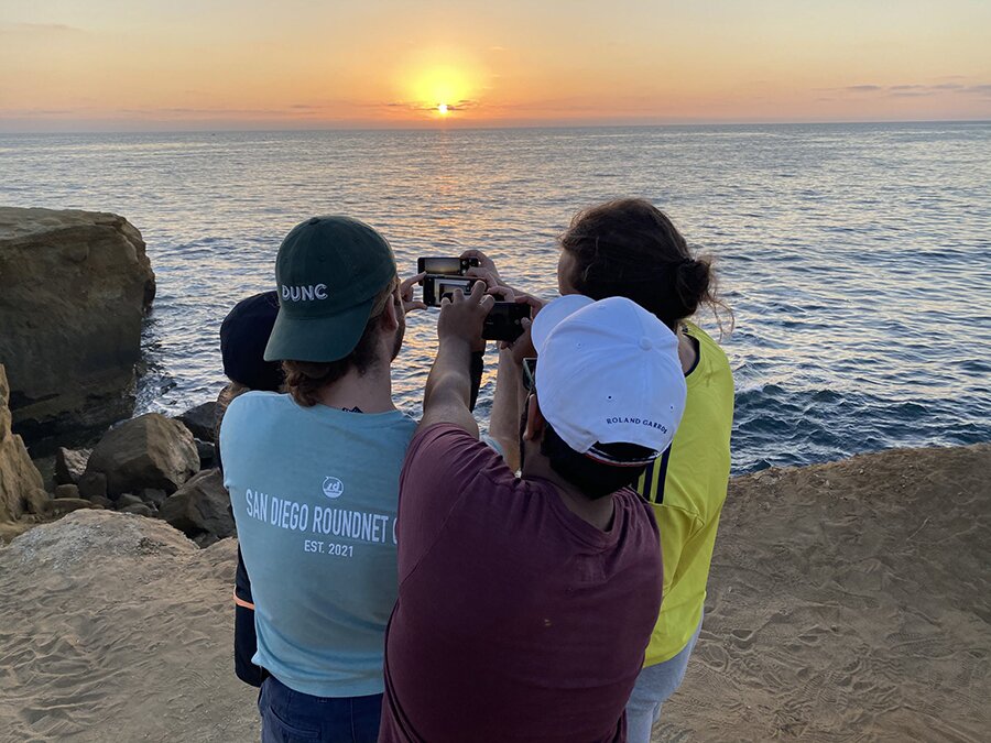 DMC San Diego captures a photo of the sunset