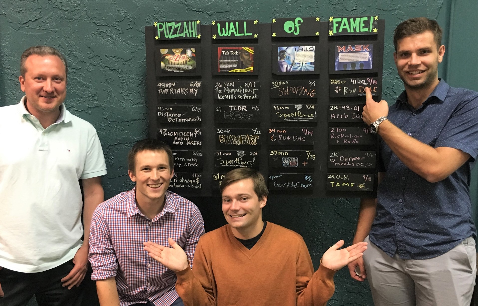 DMC Team at the top of the record board.