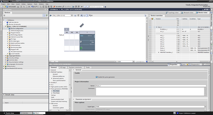 enable pulse generator