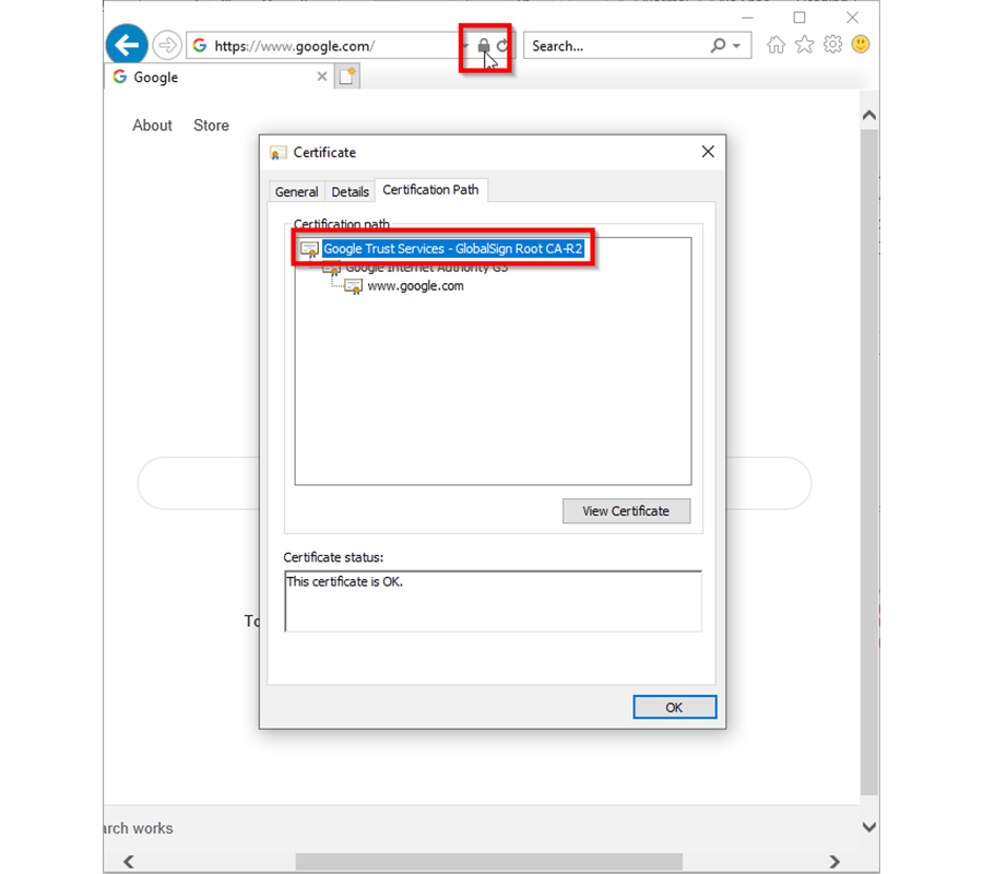 plc encryption certificate