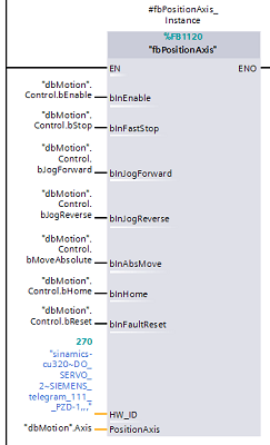 SINA_POS Wrapper Function Block