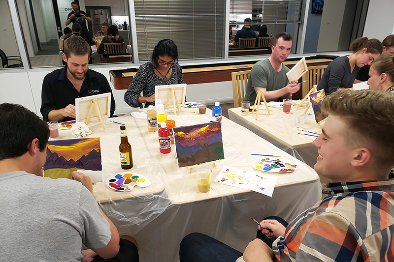 Painting party in DMC Houston