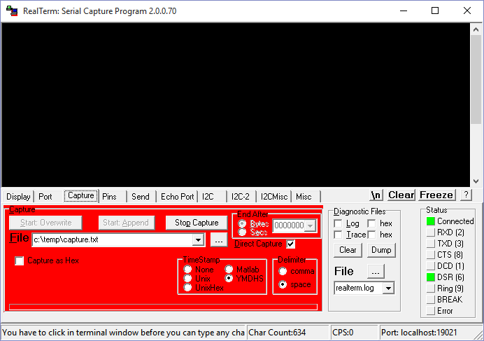 Realterm Configuration 2