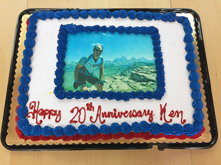 Ken's anniversary cake