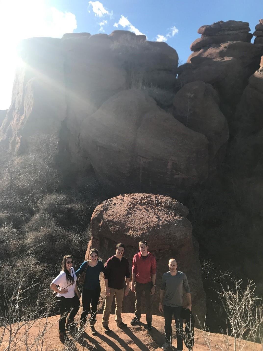 Group photo of hikers.