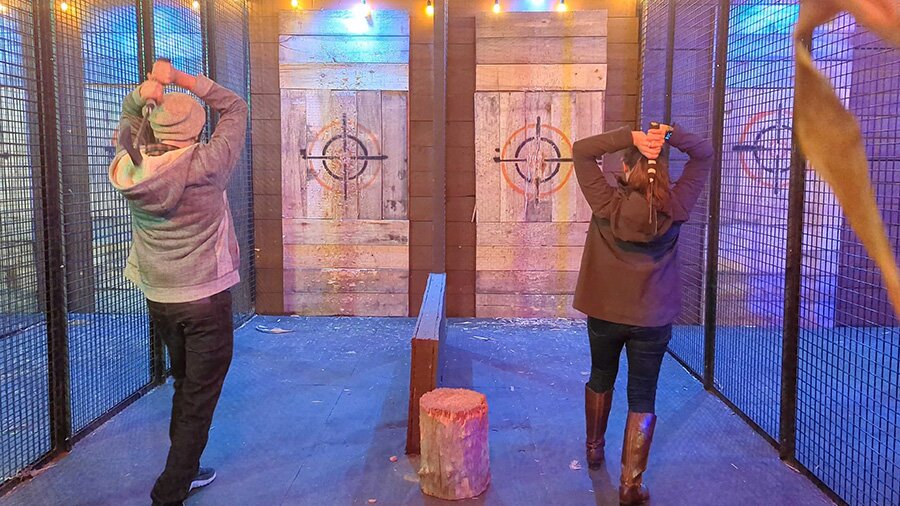 overhead axe throwing