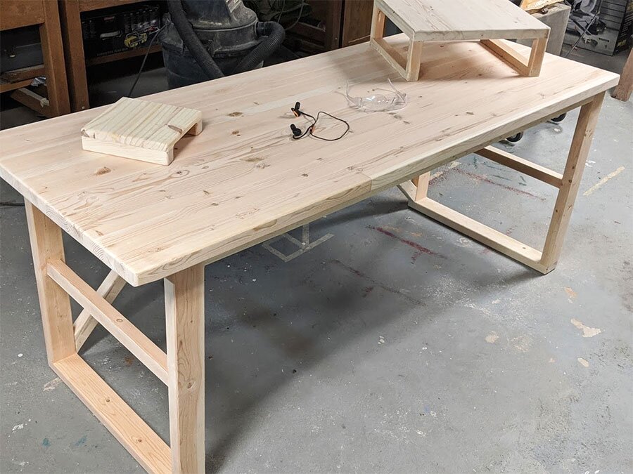 Paul of DMC NYC made a desk during quaranine