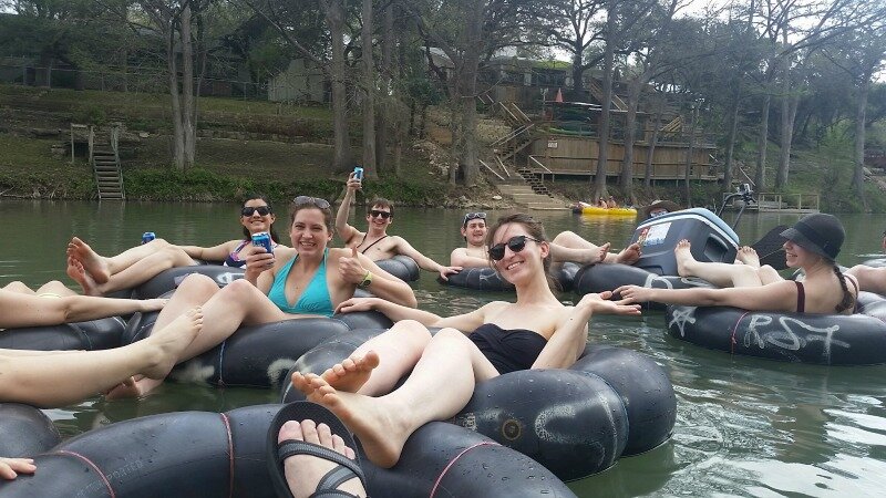 River rafting on the Guadalupe River