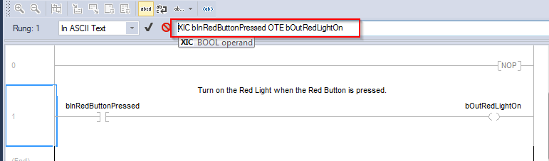 Rung text.