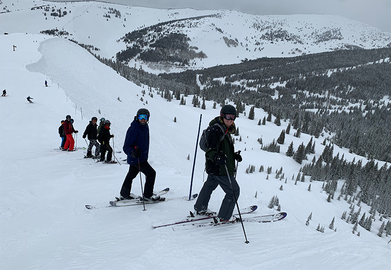 skiing at vail