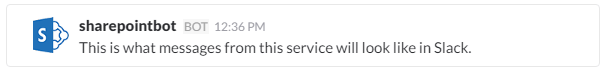 Slack SharePoint Bot