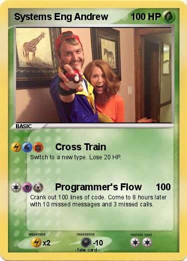 Systems Engineer Andrew Pokemon Card