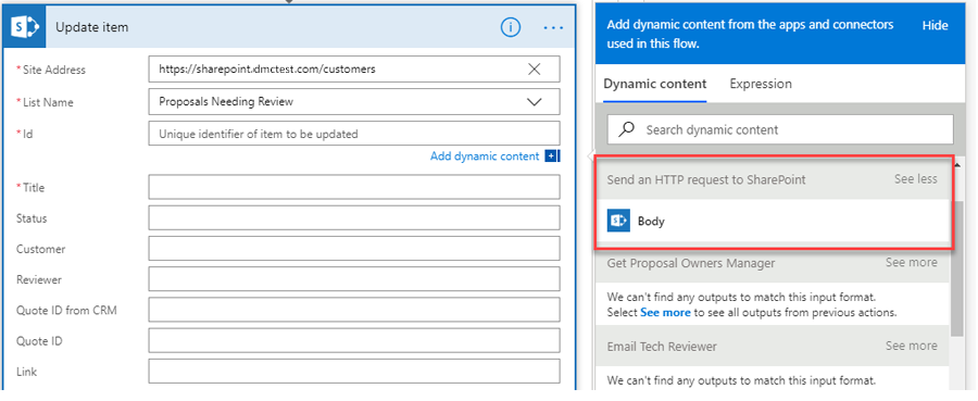 update item in sharepoint