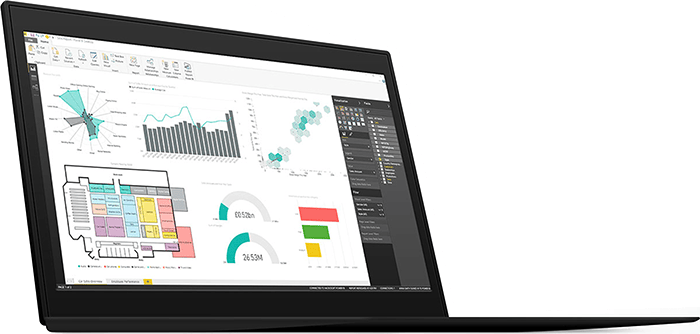 Microsoft Power BI Dashboard on PC/Laptop