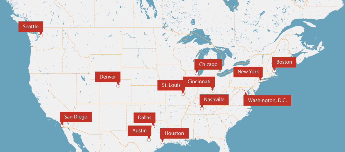 DMC Office Locations Map
